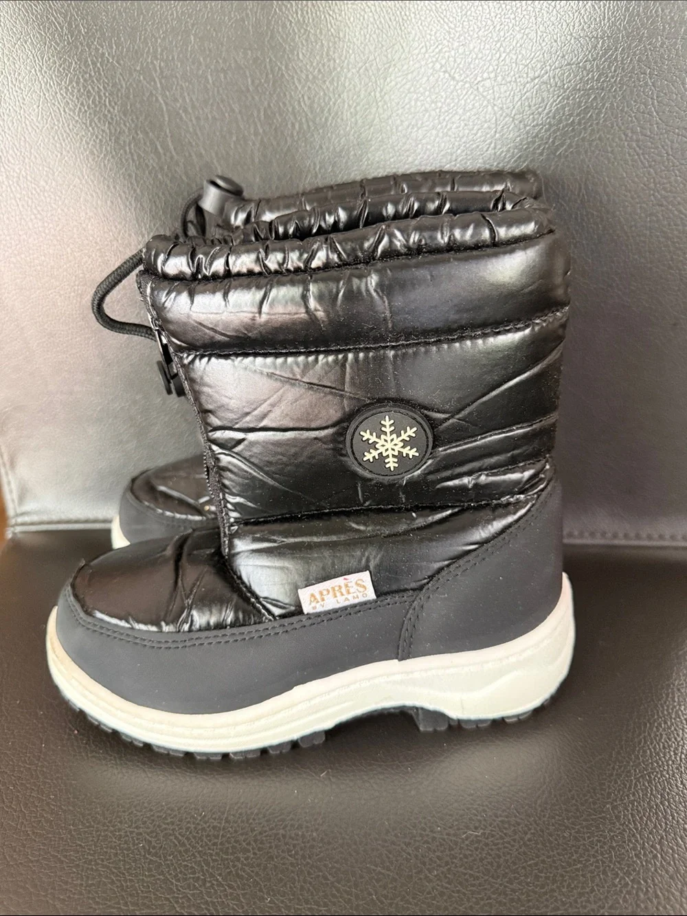 Après Estelle Boot by LAMO Kids Black Winter Snow Boots
